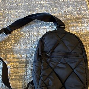 Vera Bradley Quilted Crossbody Sling Bag - Black